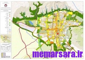 نقشه طرح جامع تهران